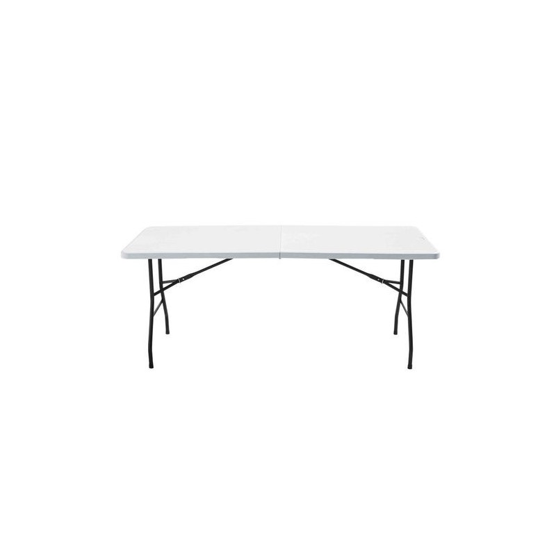 Table blanche rectangulaire pliante 1,8m de longueur