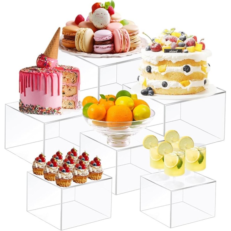 Présentoirs transparent appéritif buffet 1 lot de 5 pièces