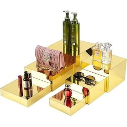 Présentoirs Or appéritif buffet 1 lot de 5 pièces