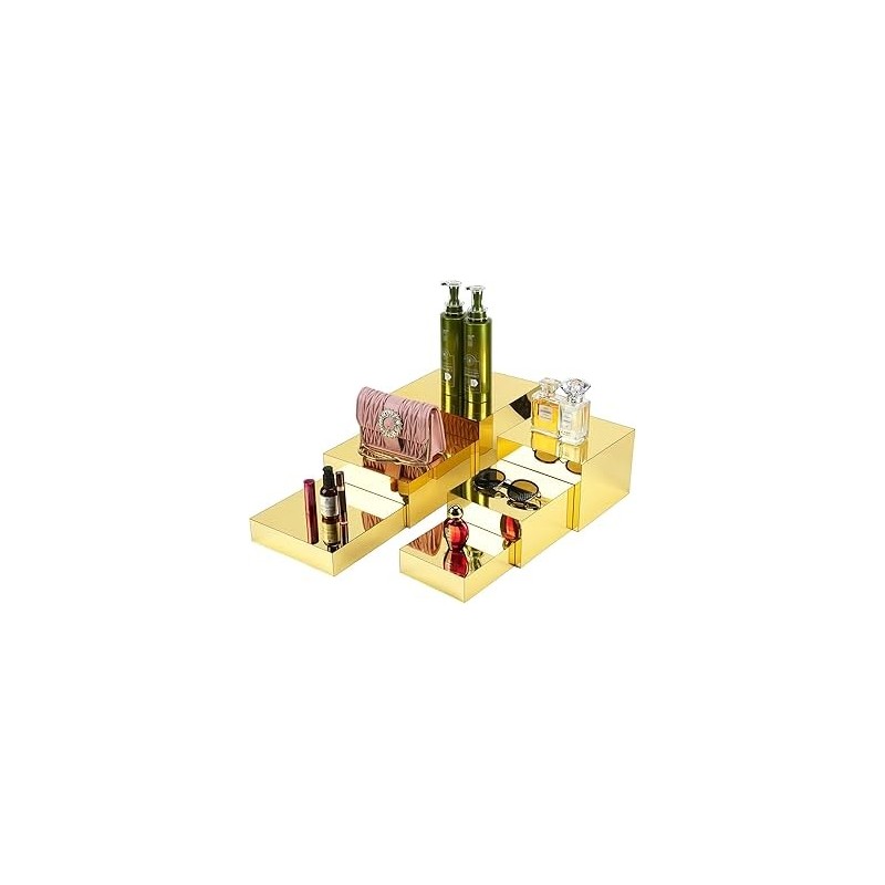 Présentoirs Or appéritif buffet 1 lot de 5 pièces