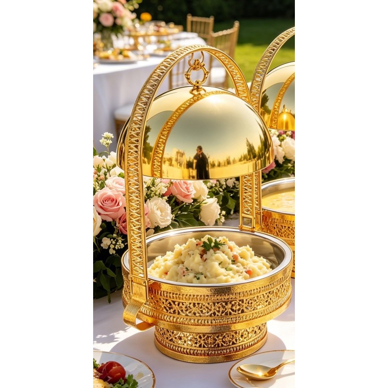 Chafing dish Luxury doré 8L