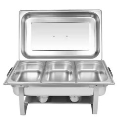 Chafing dish argenté ordinaire 1/3